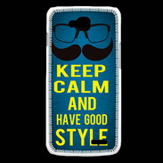 Coque LG L90 Keep Calm and Have a good Style Bleu