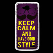 Coque LG L90 Keep Calm and Have a good Style Violet