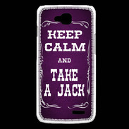 Coque LG L90 Keep Calm and Take Jack Violet