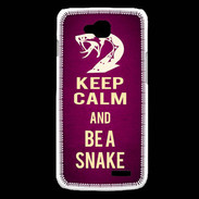 Coque LG L90 Keep Calm and Be a Snake Rose