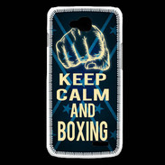 Coque LG L90 Keep Calm and Boxing Bleu