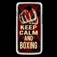 Coque LG L90 Keep Calm and Boxing Rouge