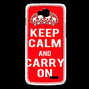 Coque LG L90 Keep Calm and Carry on Rouge