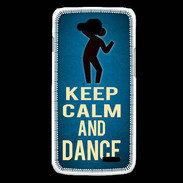 Coque LG L90 Keep Calm and Dance Bleu