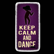 Coque LG L90 Keep Calm and Dance Violet