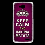 Coque LG L90 Keep Calm and Hakuna Matata rose
