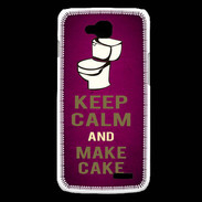 Coque LG L90 Keep Calm and Make cake Rose