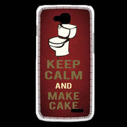 Coque LG L90 Keep Calm and Make cake Rouge