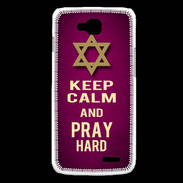 Coque LG L90 Keep Calm and Pray jewish Rose