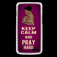 Coque LG L90 Keep Calm and Pray Muslim Rose