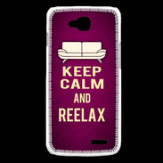 Coque LG L90 Keep Calm and Reelax Rose