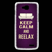 Coque LG L90 Keep Calm and Reelax Violet