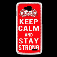 Coque LG L90 Keep Calm and Stay strong Rouge