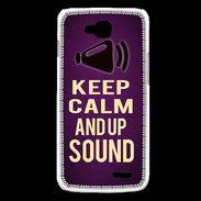 Coque LG L90 Keep Calm and Up Sound Violet