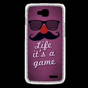 Coque LG L90 Life It's a game Rose ZG