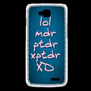 Coque LG L90 LOL MDR bleu ZG