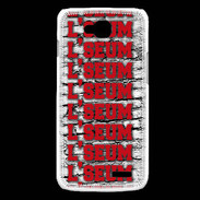 Coque LG L90 L'seum rouge
