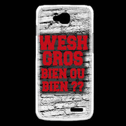 Coque LG L90 Wesh Gros Rouge