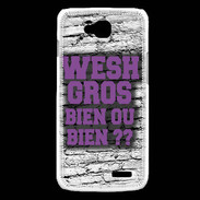 Coque LG L90 Wesh Gros Violet