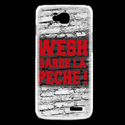 Coque LG L90 Wesh garde la pèche Rouge