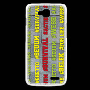 Coque LG L90 Wesh Vert Jaune
