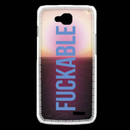 Coque LG L90 Fuckable bleu ZG
