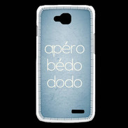 Coque LG L90 Apéro bédo dodo bleu ZG