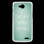 Coque LG L90 Boulot Sexo Dodo Vert ZG