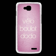Coque LG L90 Vélo Boulot Dodo Rose ZG