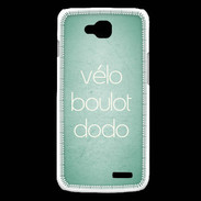 Coque LG L90 Vélo Boulot Dodo Vert ZG