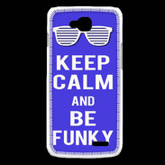Coque LG L90 Keep Calm Funky Bleu