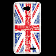 Coque LG L70 Angleterre sur Drapeau 1