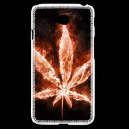 Coque LG L70 Cannabis en feu