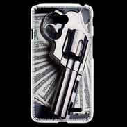 Coque LG L70 Arme et Dollars