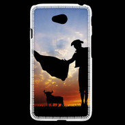 Coque LG L70 Silhouette d'un toréador