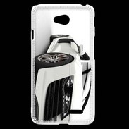 Coque LG L70 Belle voiture sportive blanche