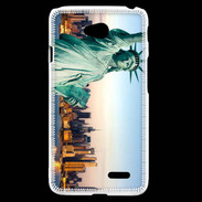 Coque LG L70 Statue de la liberté et ville de New York 15