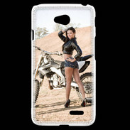 Coque LG L70 Moto cross sexy 
