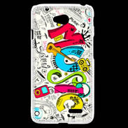 Coque LG L70 Graffiti Musique