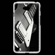 Coque LG L70 Guitare en noir et blanc
