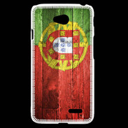 Coque LG L70 Drapeau Portugal imitation bois