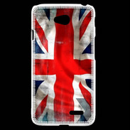 Coque LG L70 Drapeau anglais grunge