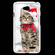 Coque LG L70 Chat Noël 2