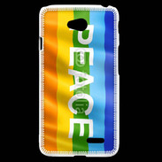 Coque LG L70 Rainbow peace 5