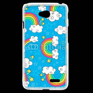 Coque LG L70 Ciel Rainbow