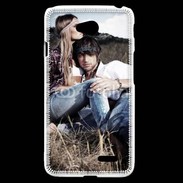 Coque LG L70 Hippie amoureux et tranquile