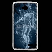 Coque LG L70 Femme en fumée de cigarette
