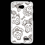 Coque LG L70 Fond tête de mort 4