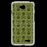 Coque LG L70 Fond tête de mort 7