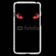 Coque LG L70 Yeux rouges fond noir